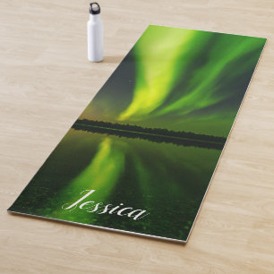 Aurora Borealis Nordlichter arktischer Himmel Nach Yogamatte