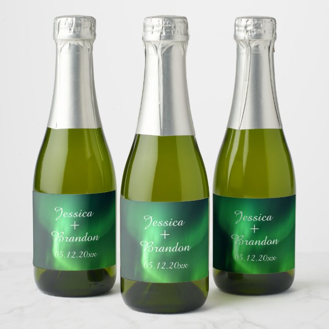 Aurora Borealis Nordlichter Hochzeit (Flaschen)