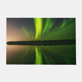 Aurora Borealis Nordlichter Island Fußmatte