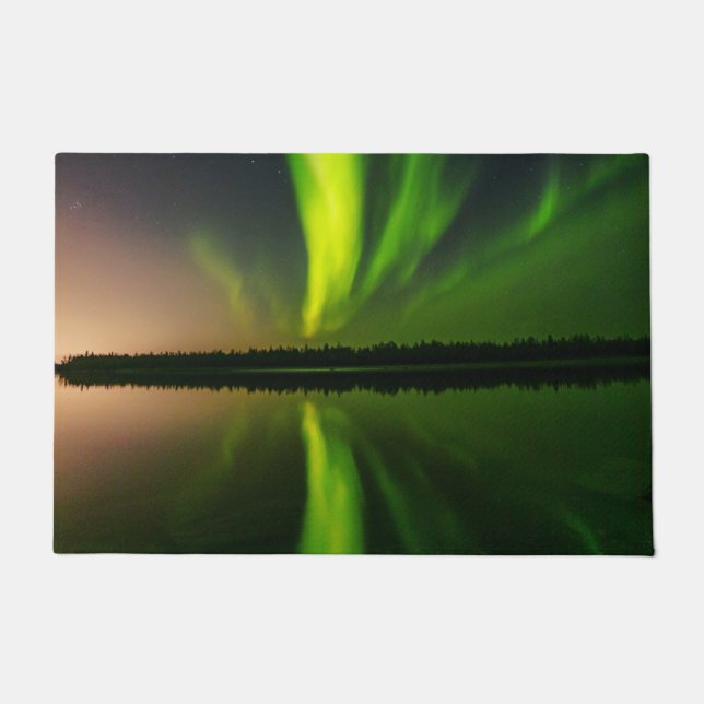 Aurora Borealis Nordlichter Island Fußmatte (Vorderseite)