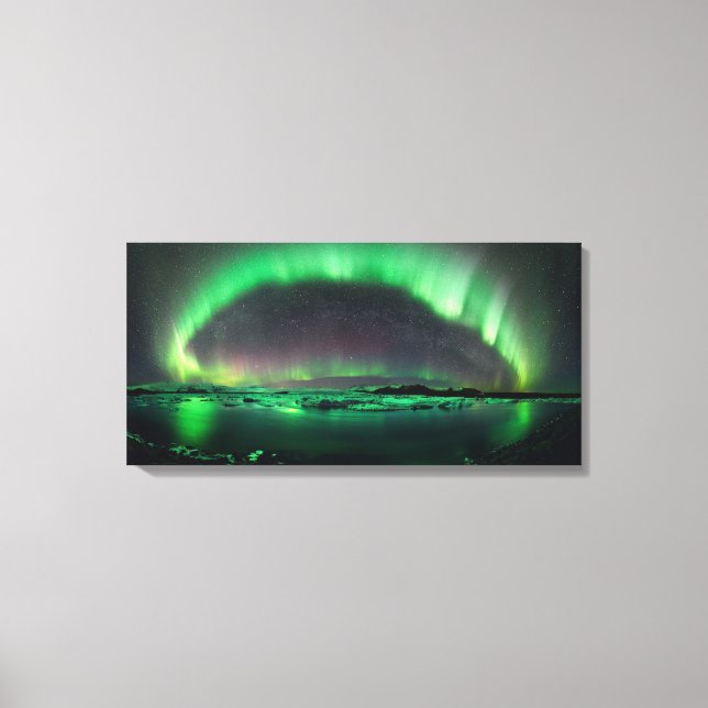 Aurora Borealis - Nordlichter Leinwanddruck (Vorderseite)