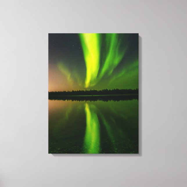 Aurora Borealis Nordlichter Norwegen Leinwanddruck (Vorderseite)