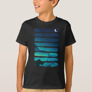 Aurora Borealis Northern Lights Alaska Night Sky T-Shirt