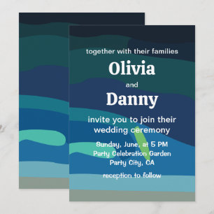 Aurora Borealis Northern Lights Celestial Wedding Einladung