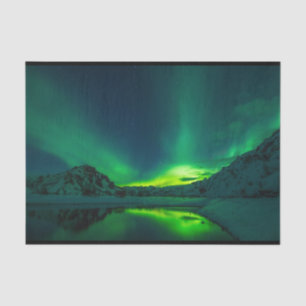 Aurora Borealis Northern Lights Dekouation Seidenpapier