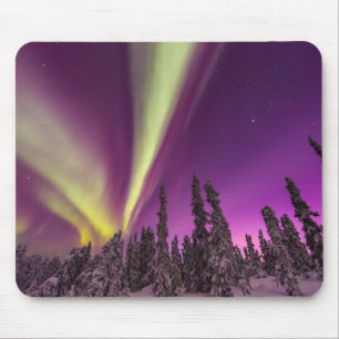 Aurora Borealis Northern Lights Fairbanks Alaska Mousepad