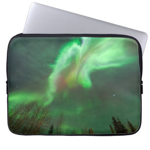 Aurora Borealis Northern Lights   Fairbanks Laptopschutzhülle