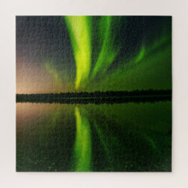 Aurora Borealis Northern Lights Island Jigsaw Puz