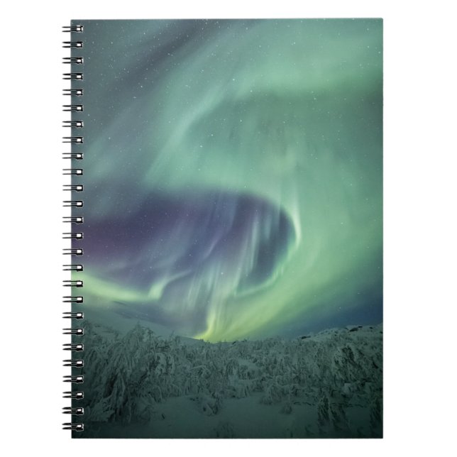 Aurora Borealis Norwegen Notizblock (Vorderseite)