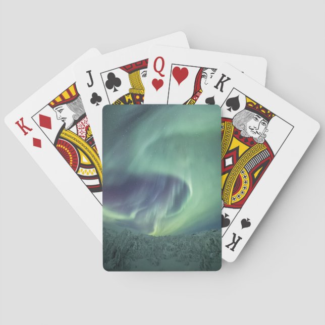 Aurora Borealis Norwegen Spielkarten (Rückseite)