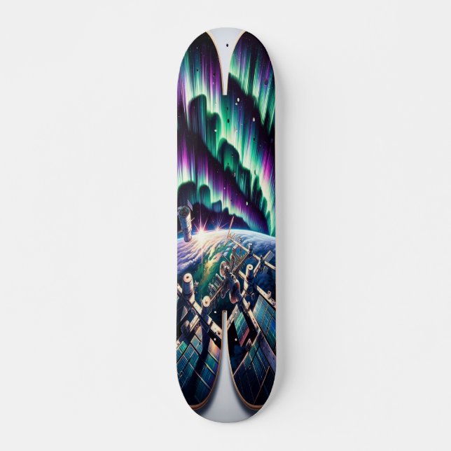 Aurora Borealis Observation Skateboard (Vorne)