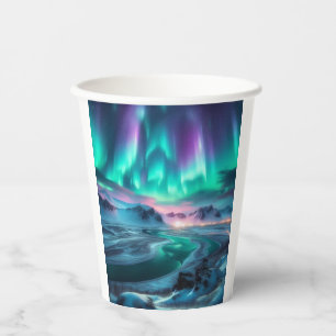 Aurora Borealis Pappbecher