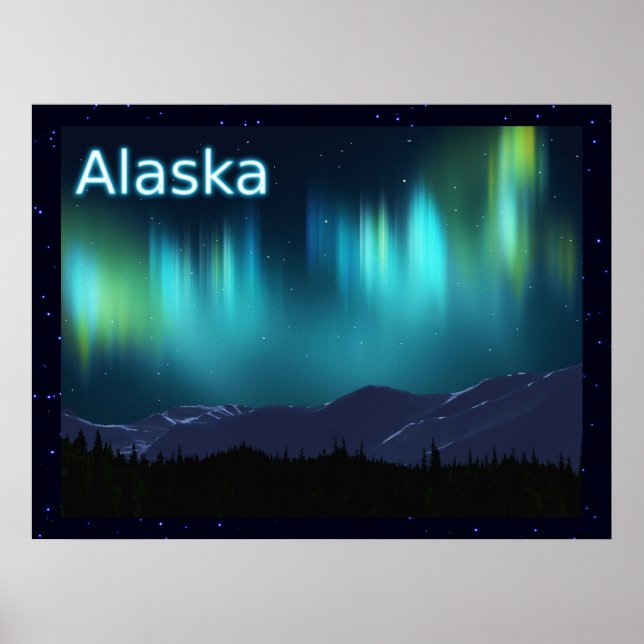 Aurora Borealis Poster (Vorne)