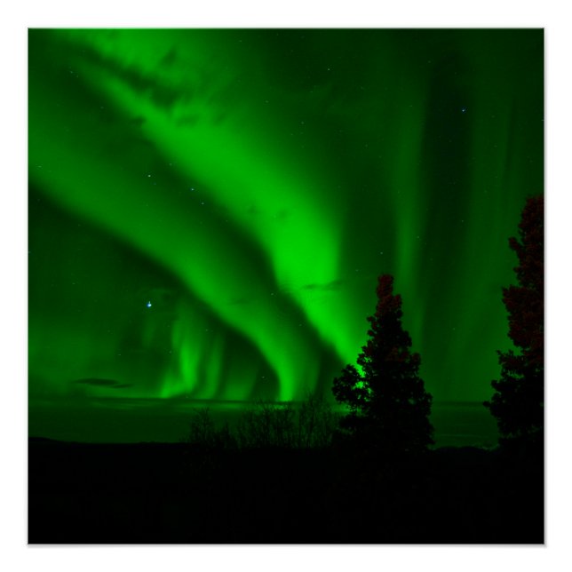 Aurora borealis poster (Vorderseite)