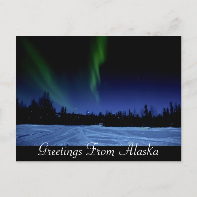 Aurora Borealis Postkarte (Vorderseite)
