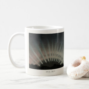 Aurora Borealis Print, Trouvelot, 1881, Wiederherg Kaffeetasse