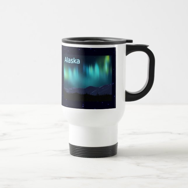 Aurora Borealis Reisebecher (Rechts)