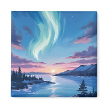 Aurora Borealis See Traumlandschaft Nacht