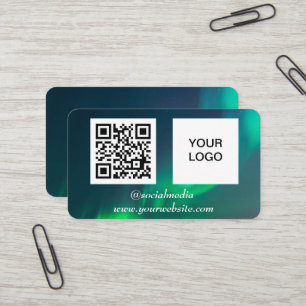 Aurora Borealis Social Media - QR-Kodex Visitenkarte