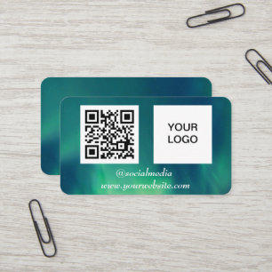 Aurora Borealis Social Media - QR-Kodex Visitenkarte