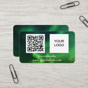 Aurora Borealis Social Media - QR-Kodex Visitenkarte