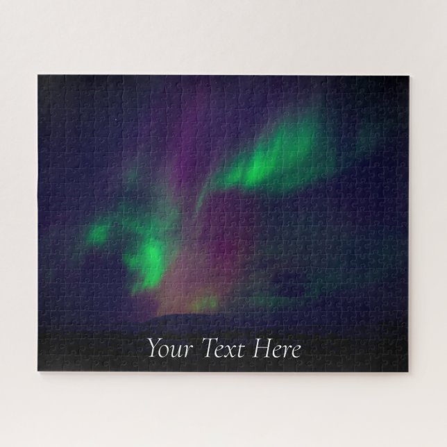 Aurora Borealis Starry Night Stars Sky Winter (Horizontal)