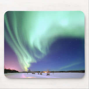 Aurora Borealis über Alaska Mousepad