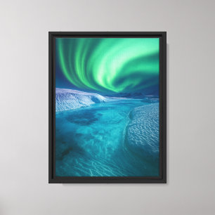 Aurora Borealis über der Arktis Leinwanddruck
