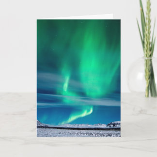 Aurora Borealis über Mosfellsheiði Karte