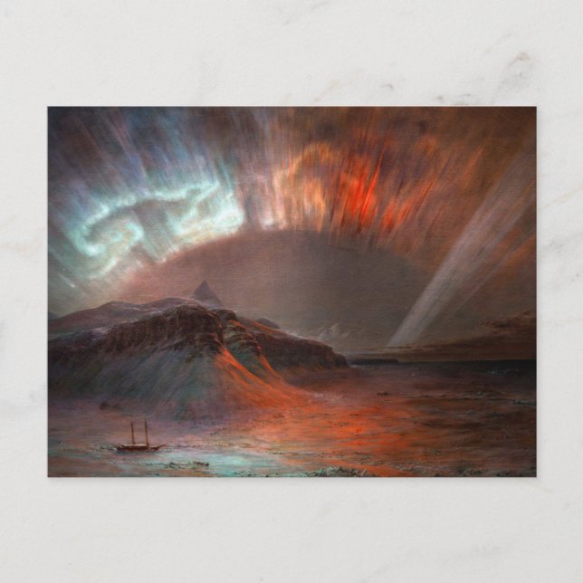 Aurora Borealis von Frederic Edwin Church Postkarte (Vorderseite)