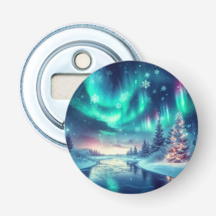aurora borealis/Weihnachten/Winter Flaschenöffner