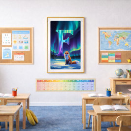 Aurora Brief F Poster | Nordlichter Kunstprint