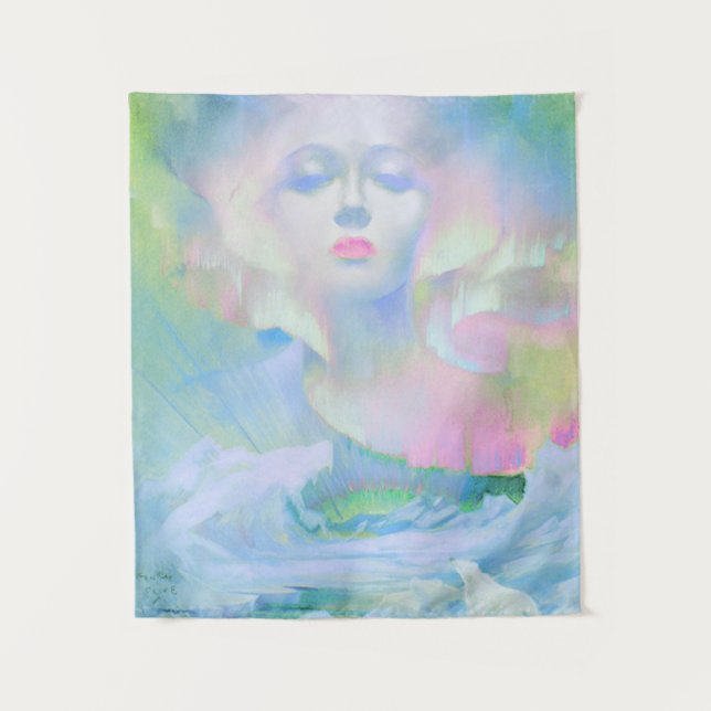 Aurora by Clive Henry pastel light Wandteppich (Vorderseite)