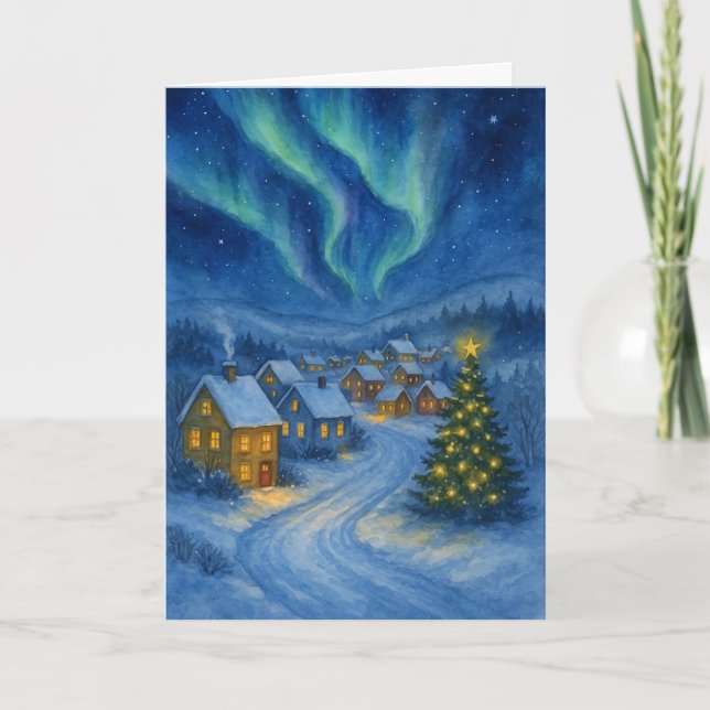 Aurora Christmas Village Card Karte (Vorderseite)
