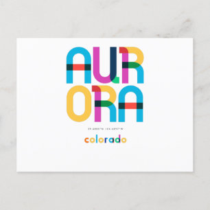 Aurora Colorado Mittelalter, Pop Art, Postkarte