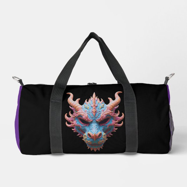 Aurora-Drachenmaske Duffle Bag (Vorderseite)