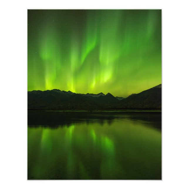 Aurora-Flickwerk Fotodruck (Vorne)