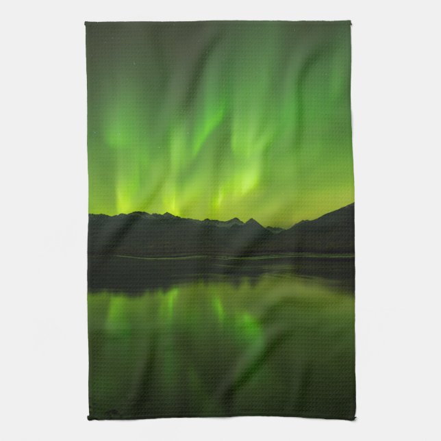 Aurora-Flickwerk Geschirrtuch (Vertikal)