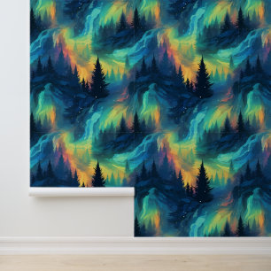 Aurora Forest Tapete