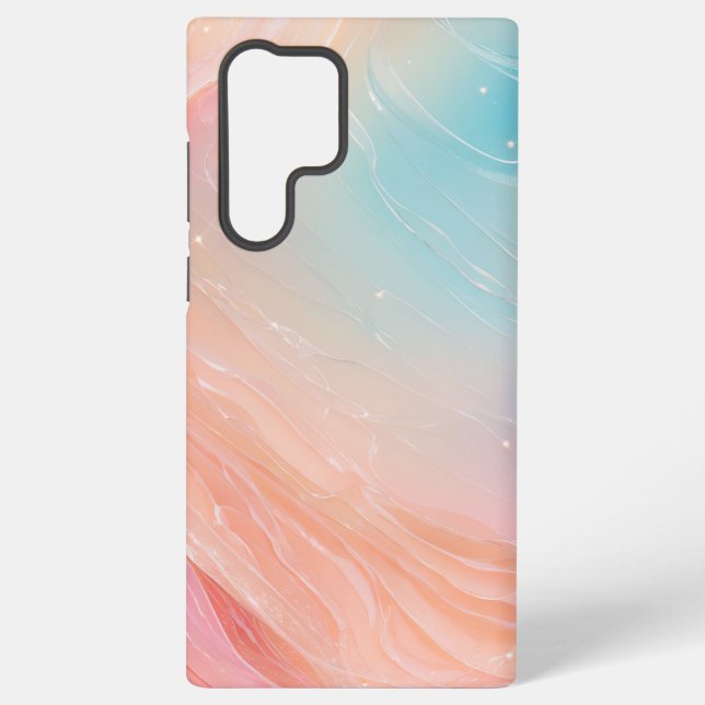 Aurora Gradient Fluid Art Phone Case Samsung Galaxy Hülle (Rückseite)