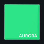 Aurora green color name magnet<br><div class="desc">Aurora green color name</div>