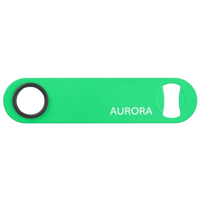 Aurora green color name speed flaschenöffner (Vorderseite (Horizontal))
