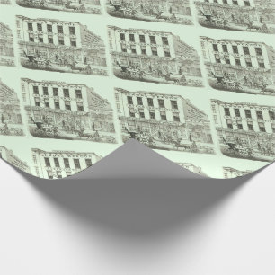 Aurora Illinois Aurora Beacon News 1871 Stone Lith Geschenkpapier