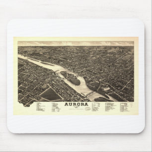 Aurora, Illinois im Jahre 1882 Mousepad