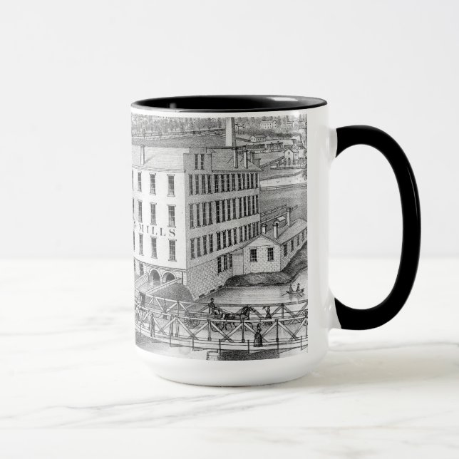 Aurora Illinois Woolen Mills 1871 Tasse (Rechts)