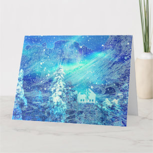 Aurora in Tälern Dankeskarte