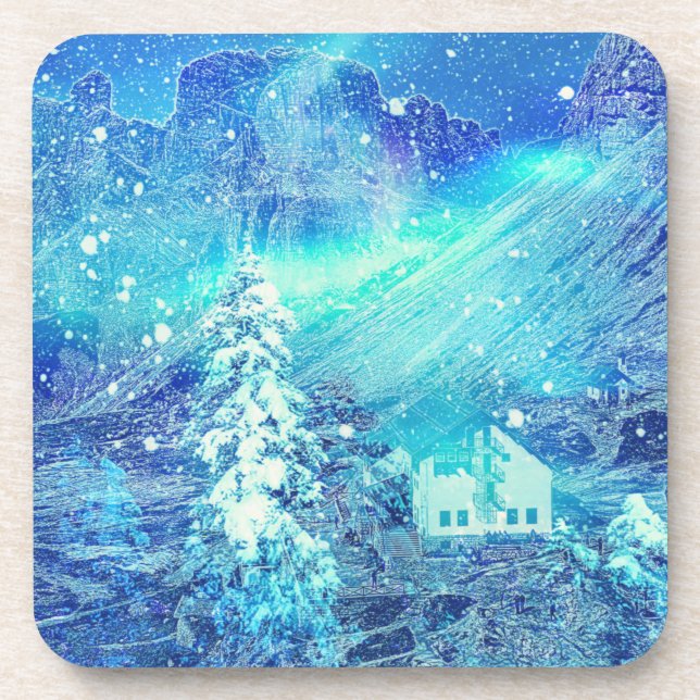 Aurora in Tälern Getränkeuntersetzer (Vorderseite)