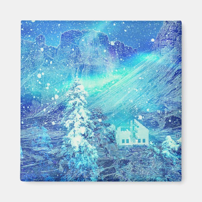 Aurora in Tälern Magnet (Vorne)