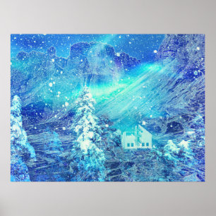 Aurora in Tälern Poster