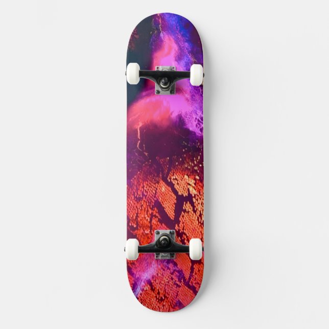 Aurora-Inspired Luxury Art Skateboard (Vorderseite)